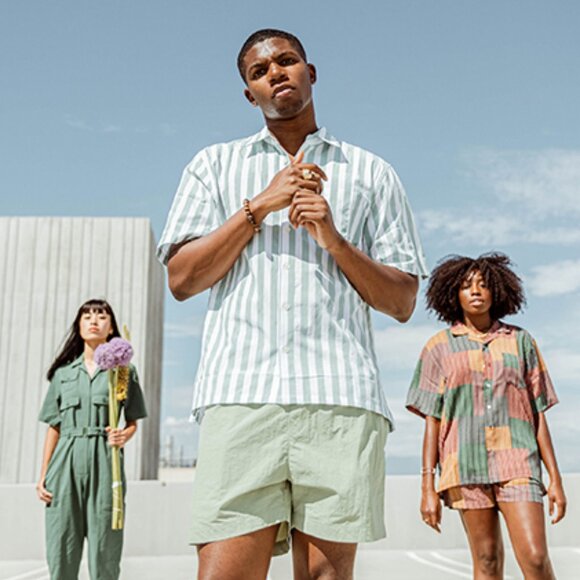 SHADES OF GREY BY MICAH COHEN - Nylon Micro Ripstop Easy Short - Mint - Picture 10 of 10